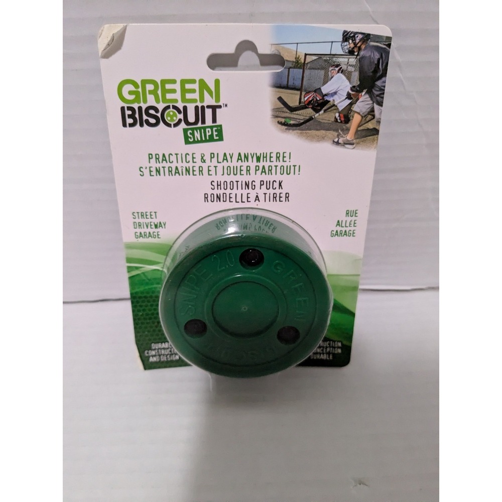 Green Biscuit Snipe Shooting Puck - Street Hockey